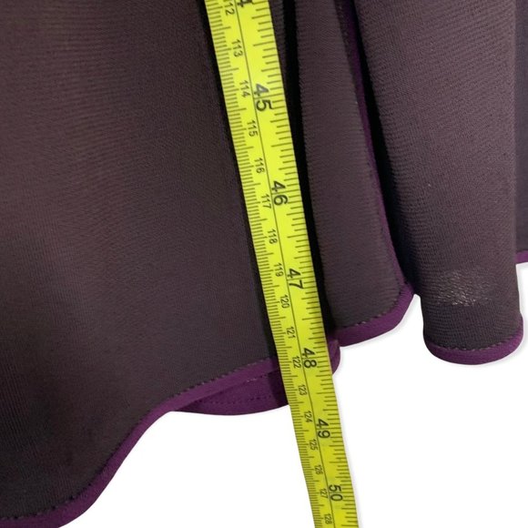 Lida Baday Purple Mock Neck Long Sleeve Dress Large - Picture 6 of 16